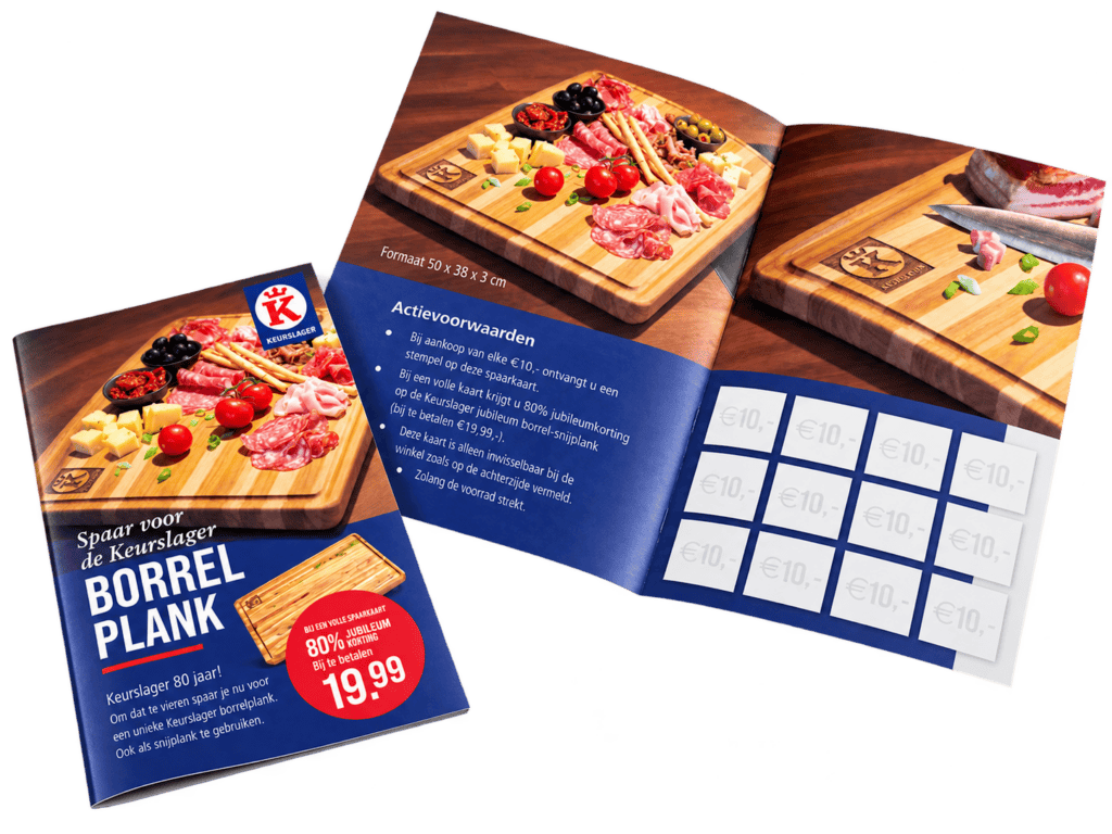 Spaarkaart Keurslager borrelplank